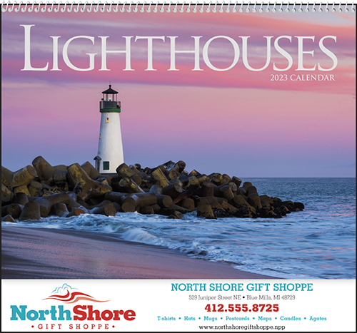 Lighthouses of America Spiral Bound Wall Calendar for 2023